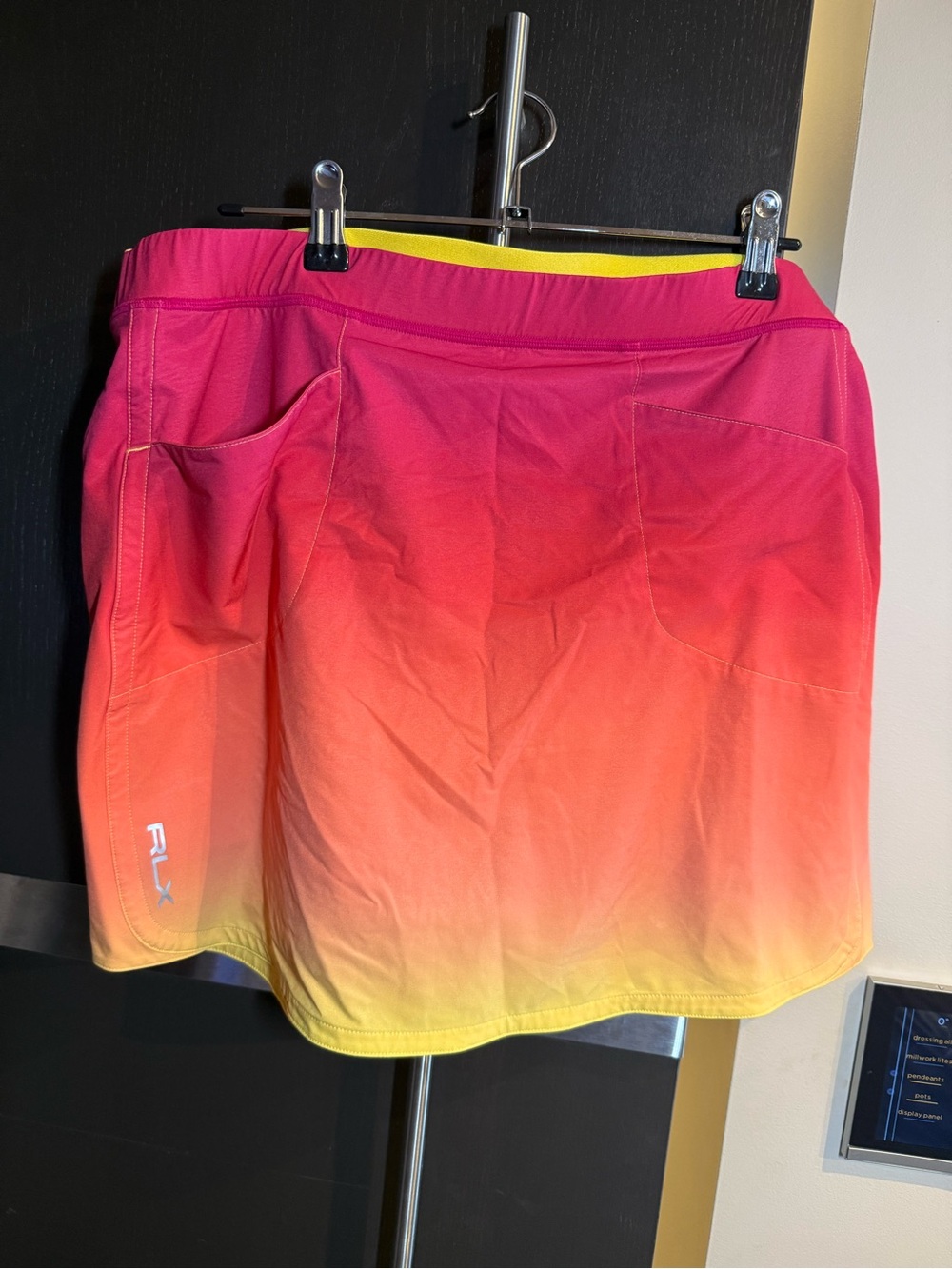 Ralph Lauren RLX Ombre golf skort in Pink and Yellow